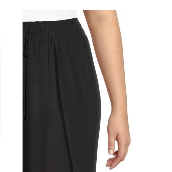 Time and Tru Plus Gathered Waist Petal Wide Leg Cover Up Pants Size 1X (16W-18W) - Picture 5 of 11